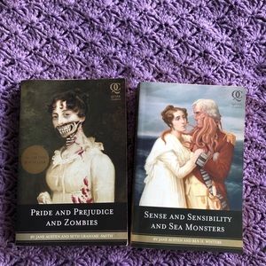 Jane Austen parody books.